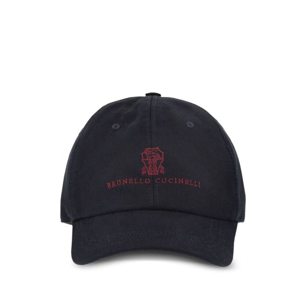 Brunello Cucinelli Men Logo Cotton Baseball Cap